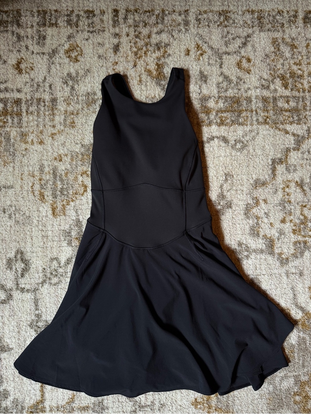 Lululemon Court Crush Dress Black Racerback Tennis/Golf Women's Size 4 - Picture 5 of 7